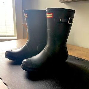 Black Matte Hunter Rain boots